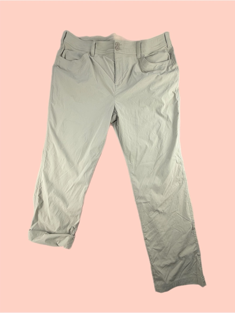 Eddie Bauer Women's Light Gray Track Pants